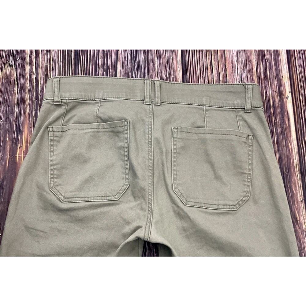 💋 Democracy Ab Technology Skinny Ankle Cargo Womens Green Pants Size 6 Stretch